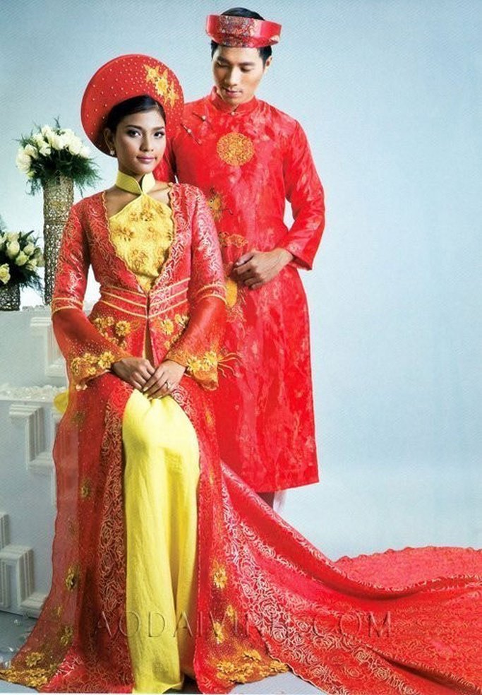 ao dai cuoi co choang