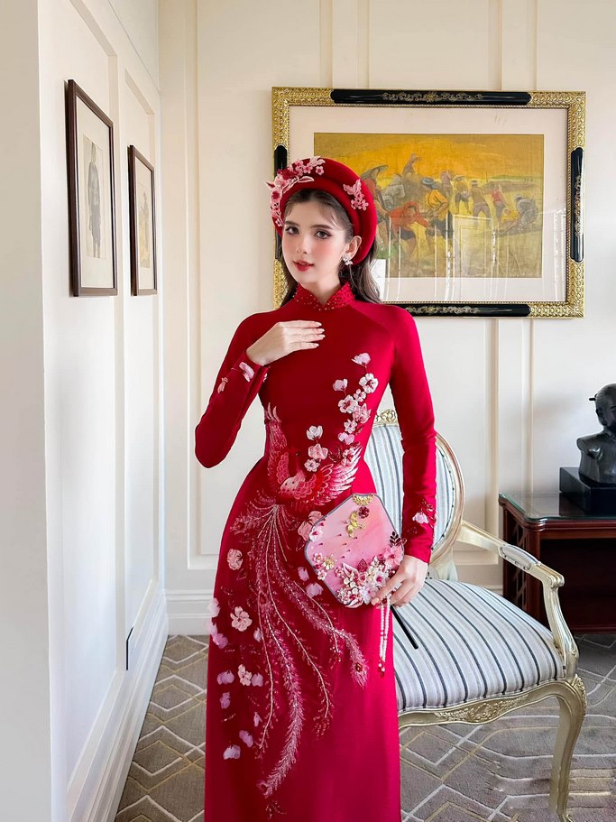 ao dai cuoi truyen thong xua