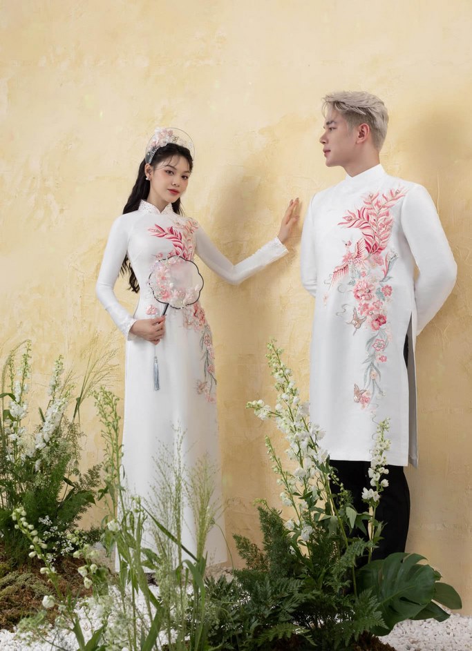 ao dai cuoi truyen thong xua