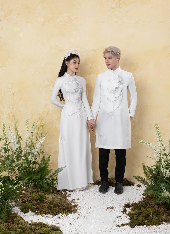 ao dai cuoi truyen thong xua