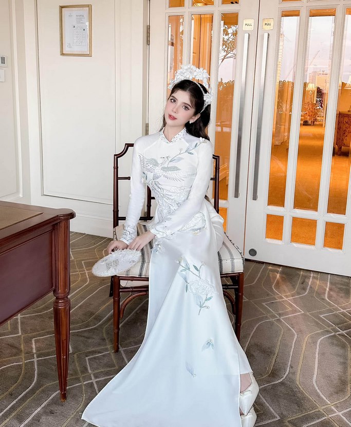 ao dai cuoi truyen thong xua