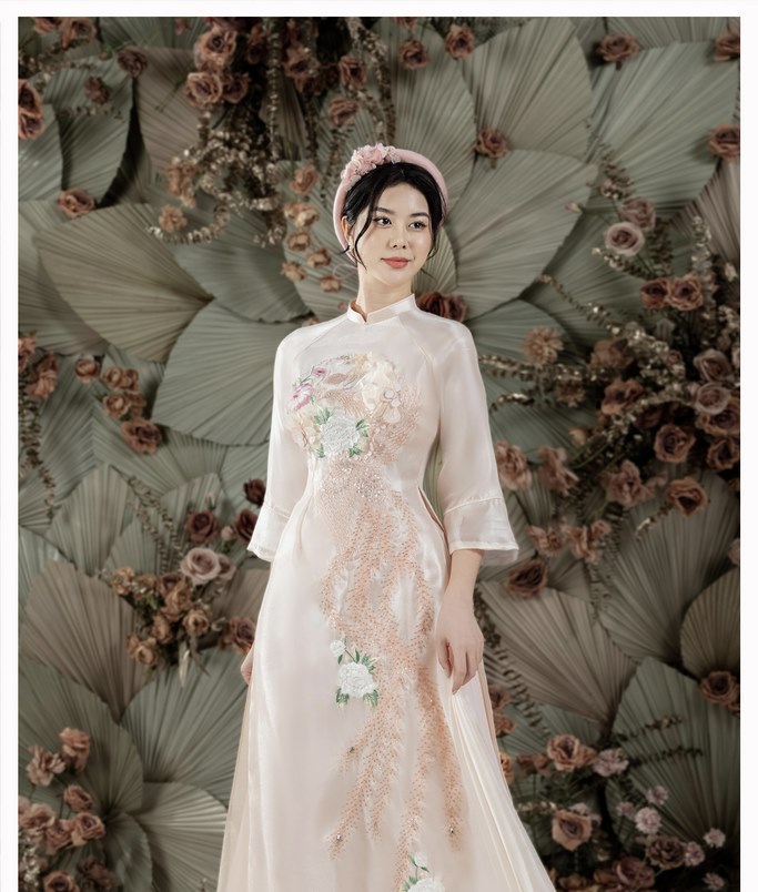 ao dai cuoi truyen thong xua