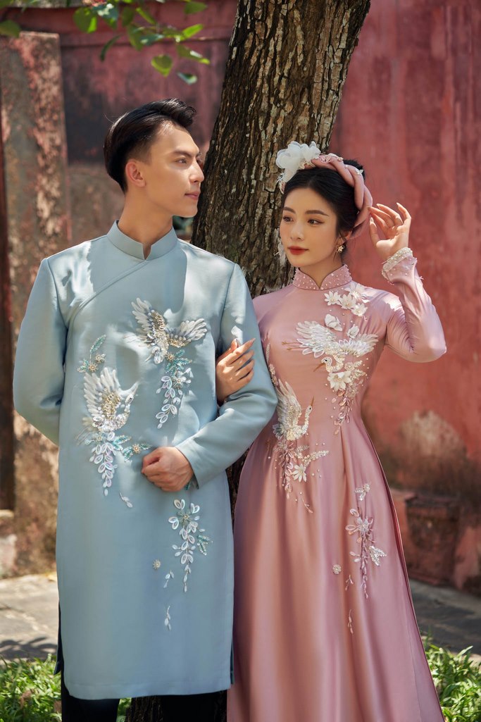 vai may ao dai cuoi