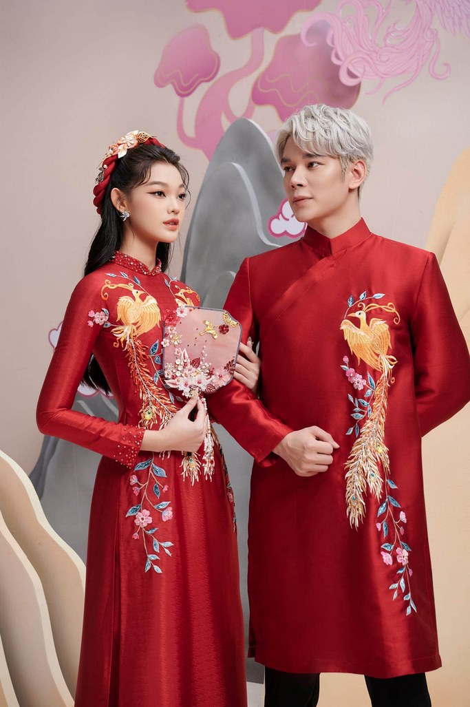 vai may ao dai cuoi