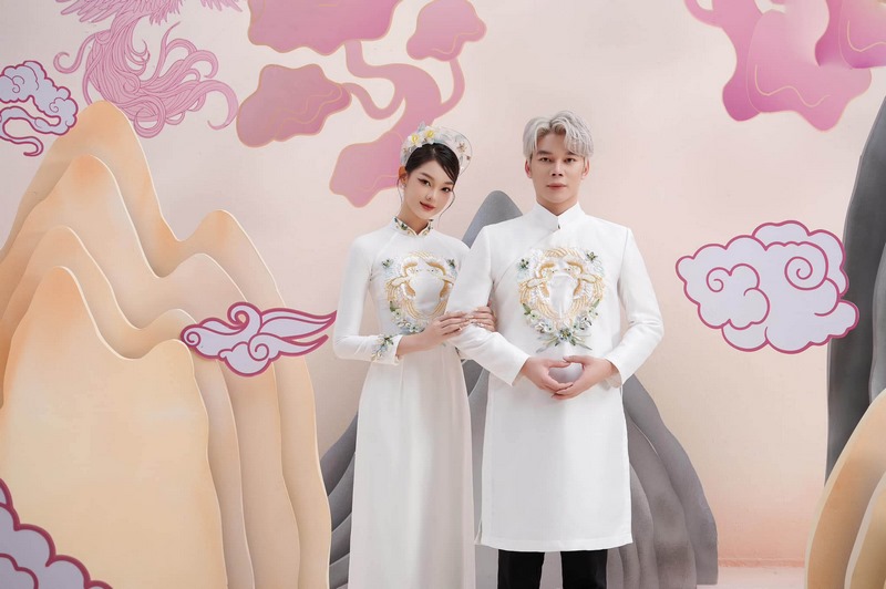 vai may ao dai cuoi