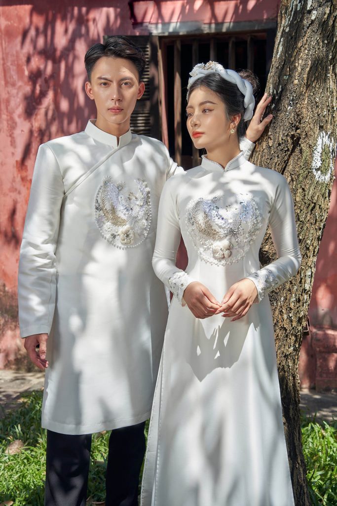 vai may ao dai cuoi