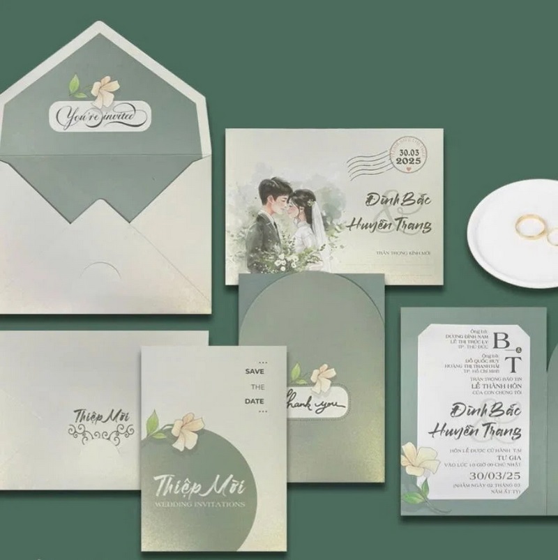 cách viết thiệp cưới
