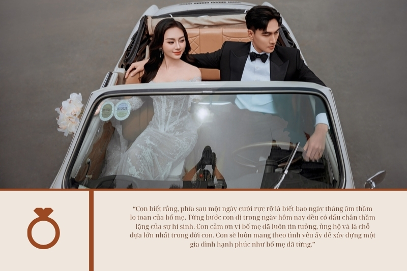 lời cảm ơn sau đám cưới