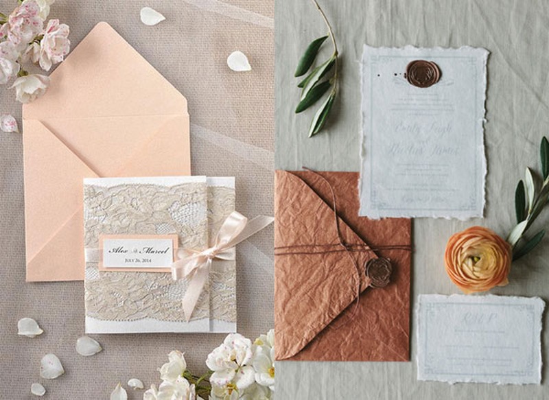 thiệp cưới vintage