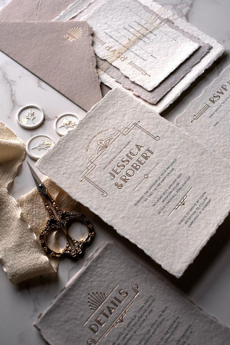 thiệp cưới vintage